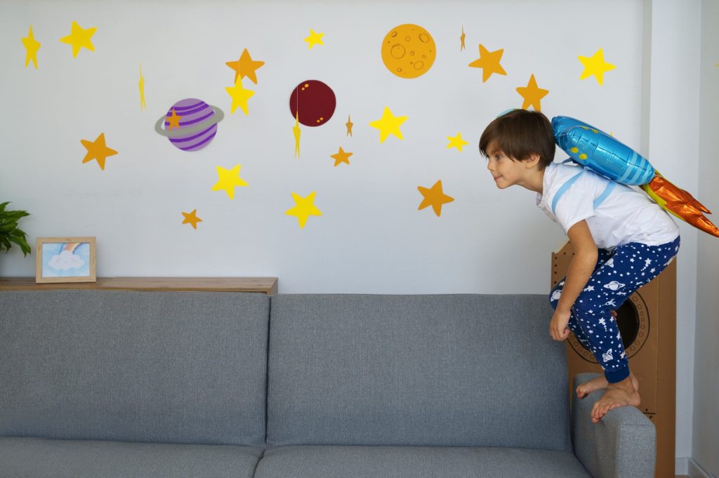 kids room wall painting