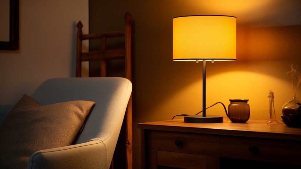 warm light - living room