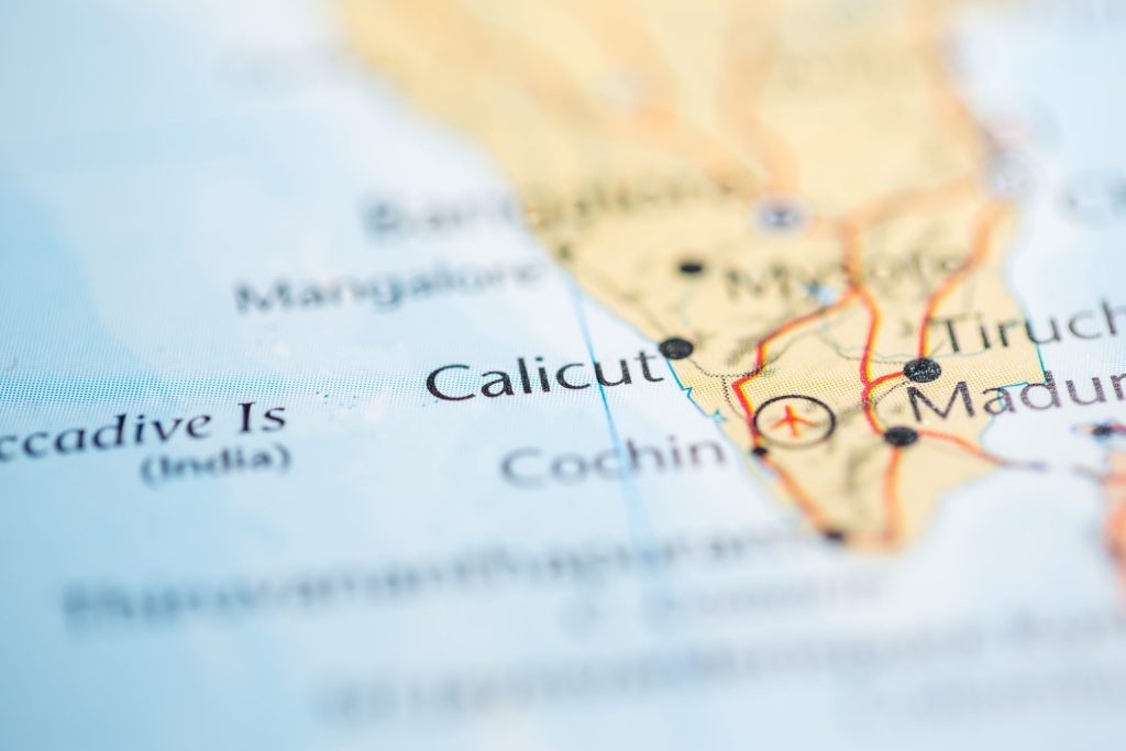 Map of 2bhk flat in Calicut 