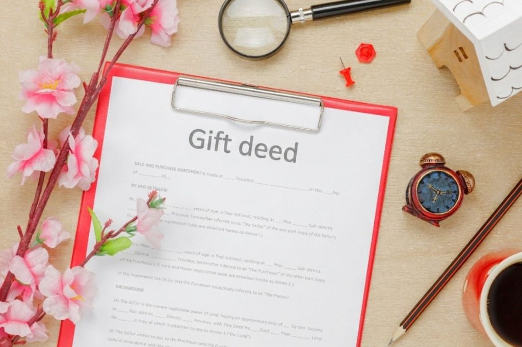 a gift deed - gift deed vs will deed