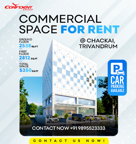 Commercial Space For Rent at Chackai, Trivandrum.