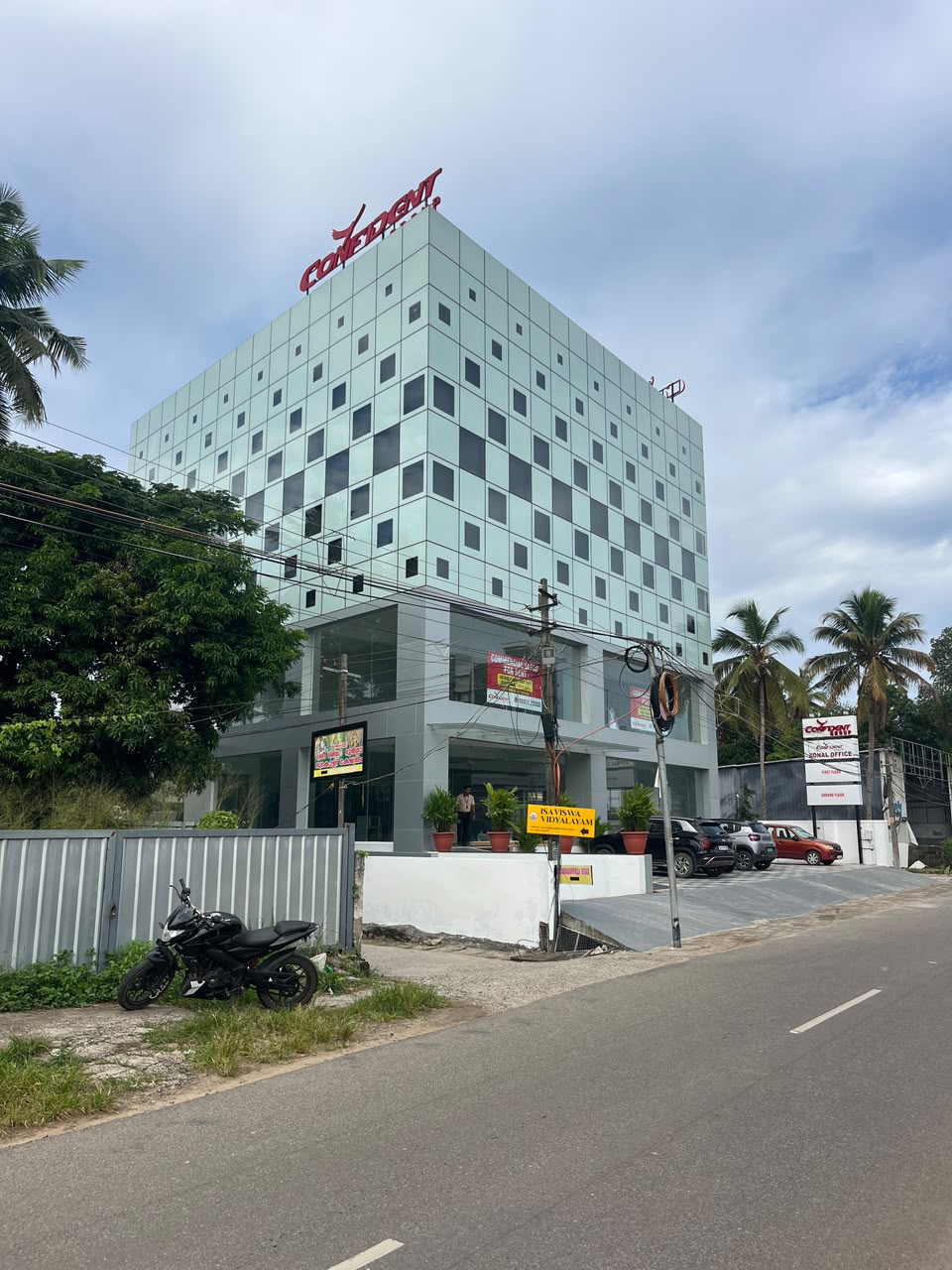 Confident Group commercial building at Chackai — street view