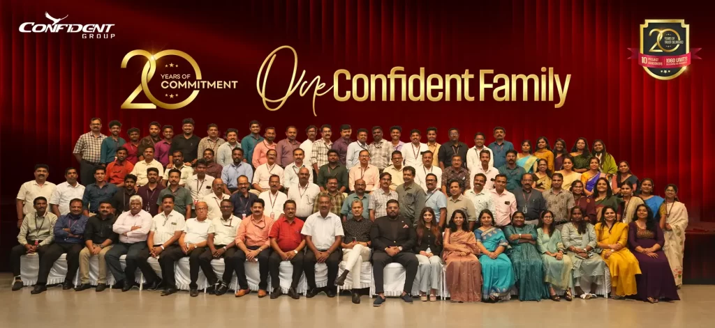 confident group team photo