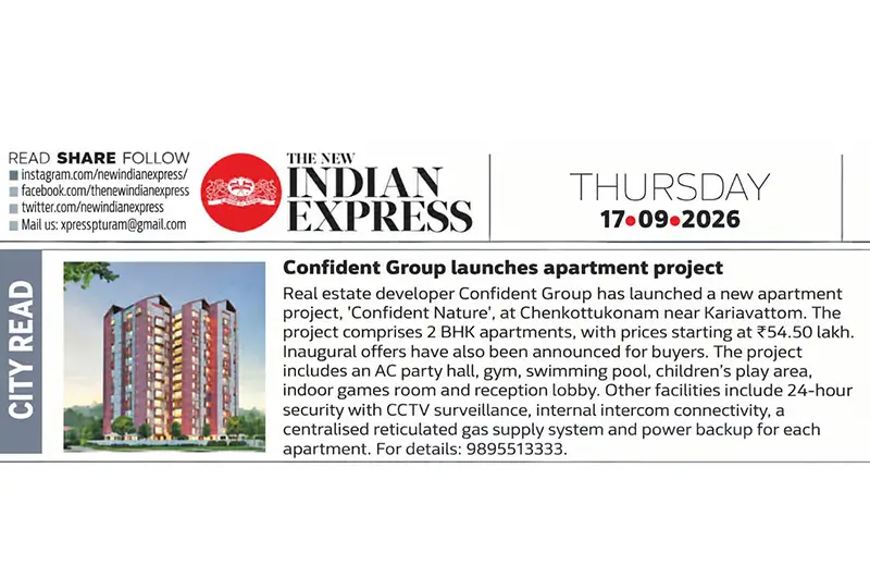 New Residential Project “Confident Nature” Launched by Confident Group