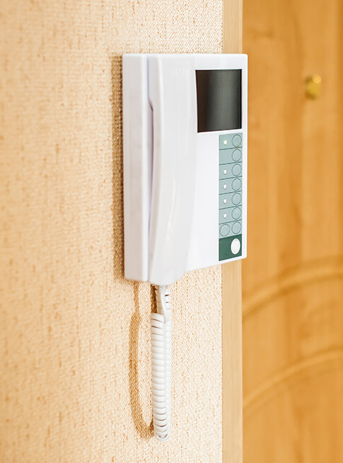 Confident Gateway Intercom in corridor  on  all floors